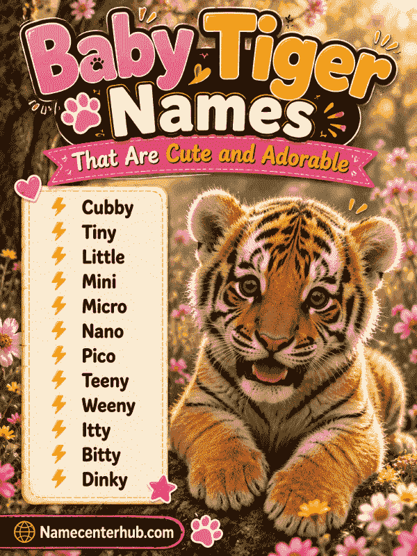 Baby Tiger Names That Are Cute and Adorable