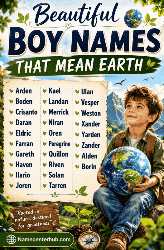 Beautiful Boy Names That Mean Earth