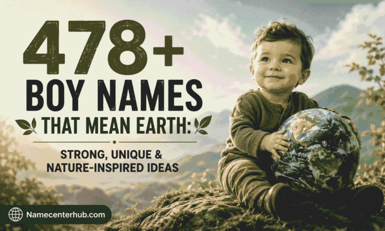 Boy Names That Mean Earth