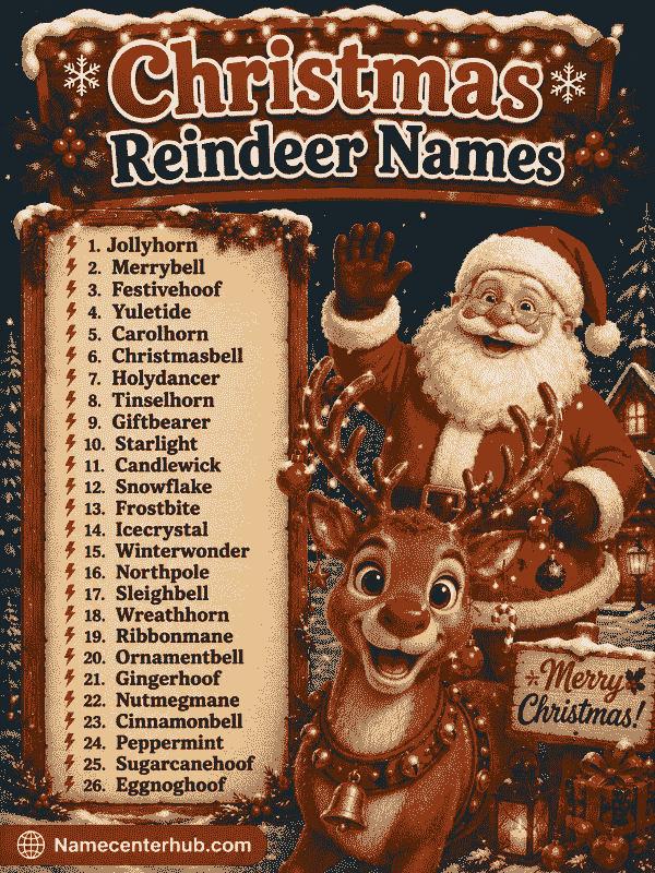 Christmas Reindeer Names