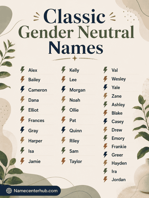 Classic Gender Neutral Names