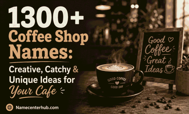 Coffee Shop Names