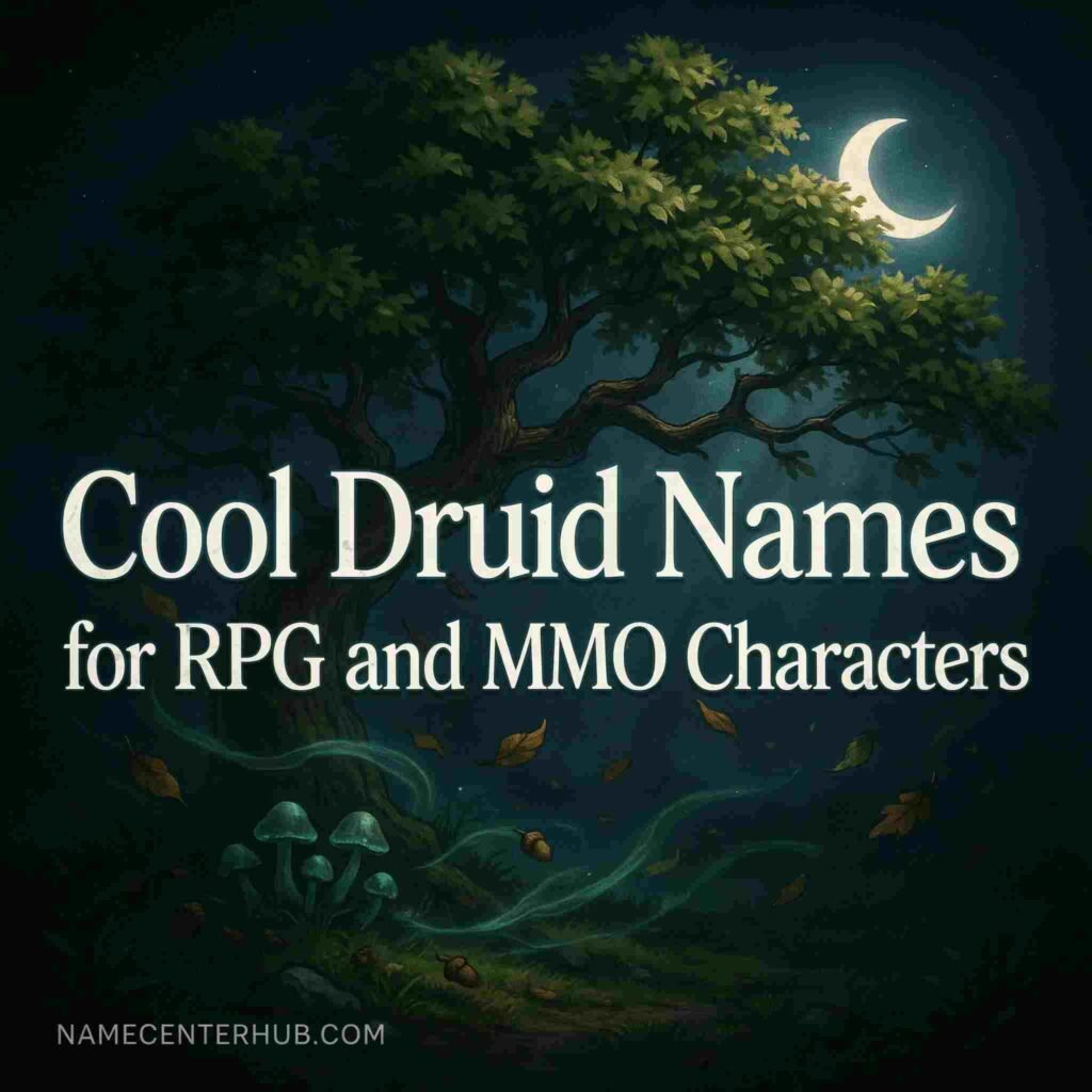 Cool Druid Names for RPG and MMO Characters