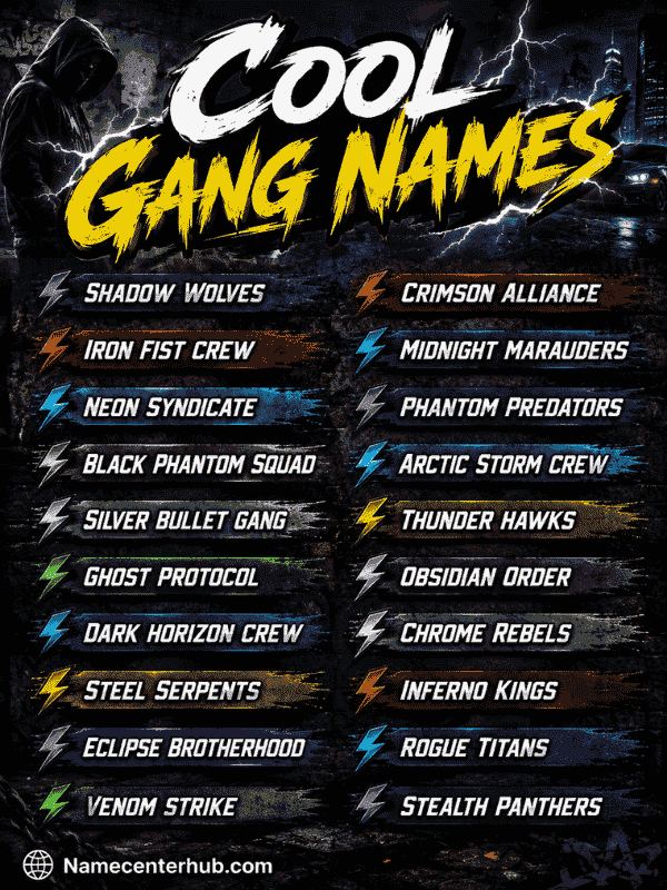 Cool Gang Names