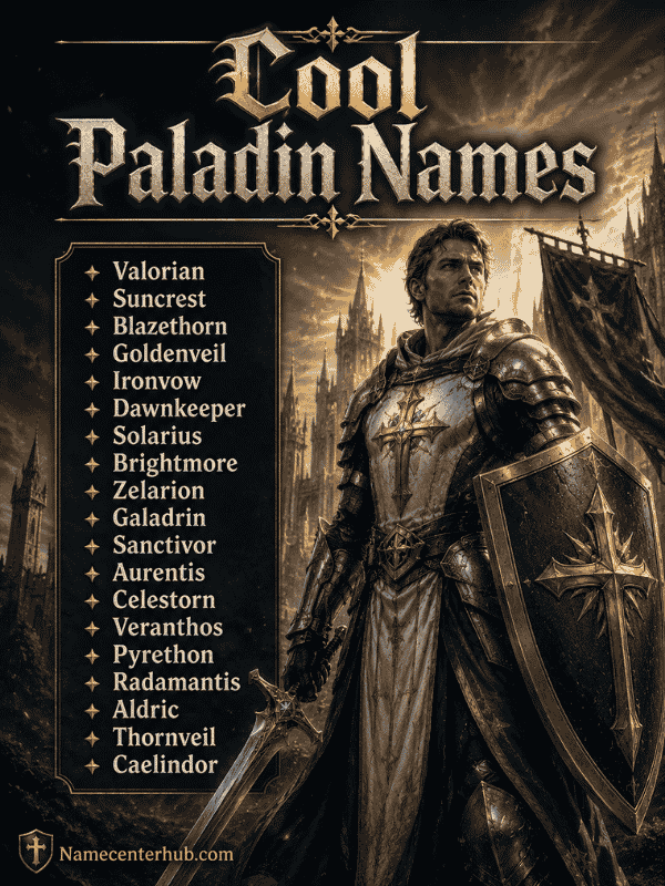 Cool Paladin Names