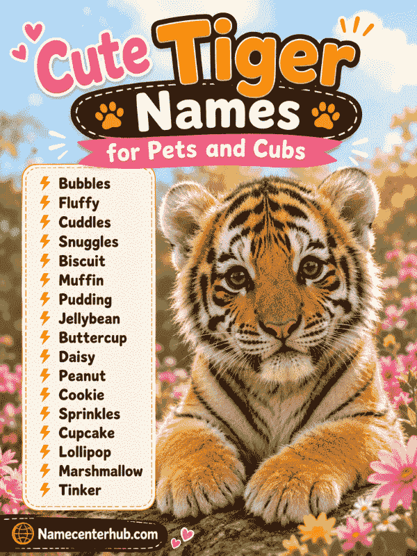 Cute Tiger Names for Pets and Cubs