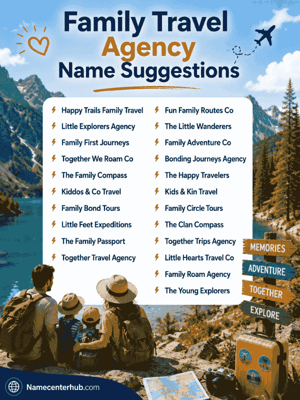 Family Travel Agency Name Suggestions