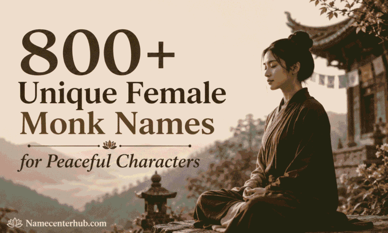 Female Monk Names
