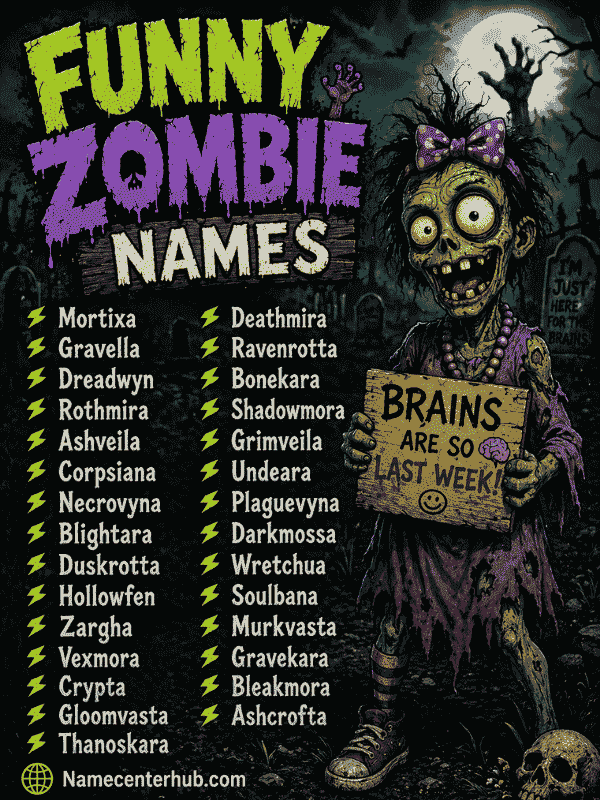 Funny Zombie Names