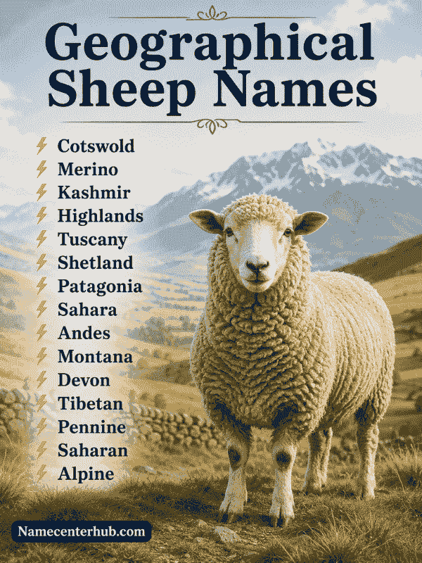 Geographical Sheep Names