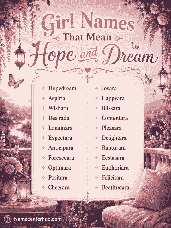 Girl Names That Mean Hope and Dream