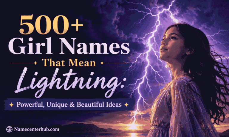 Girl Names That Mean Lightning