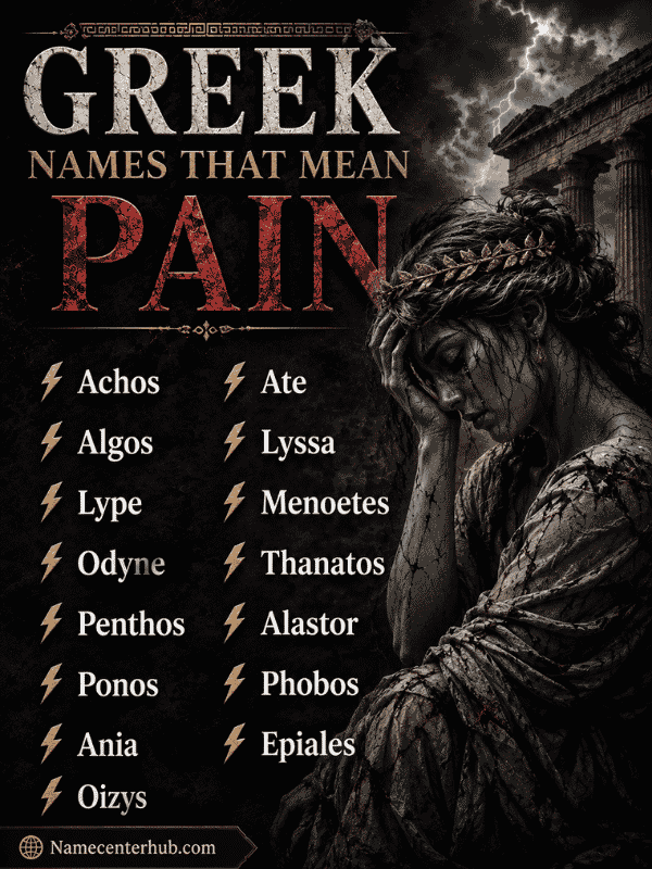 Greek Names That Mean Pain