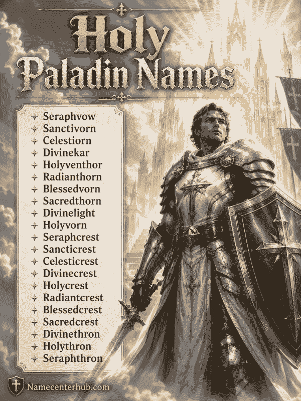 Holy Paladin Names
