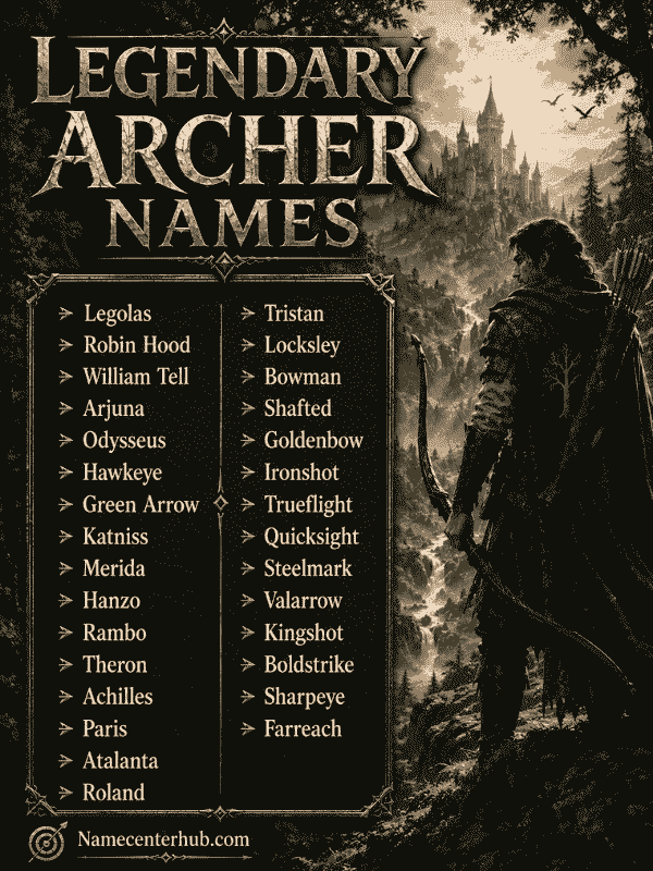 Legendary Archer Names