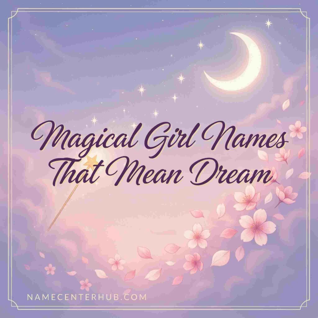 Magical Girl Names That Mean Dream