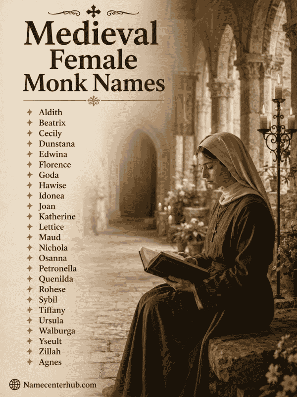 Medieval Female Monk Names