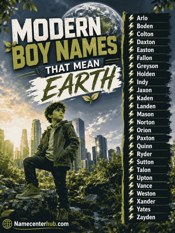 Modern Boy Names That Mean Earth