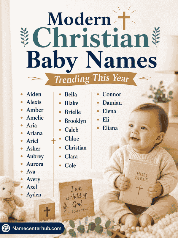 Modern Christian Baby Names Trending This Year