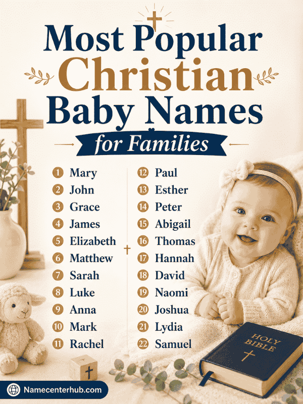 Most Popular Christian Baby Names for Families