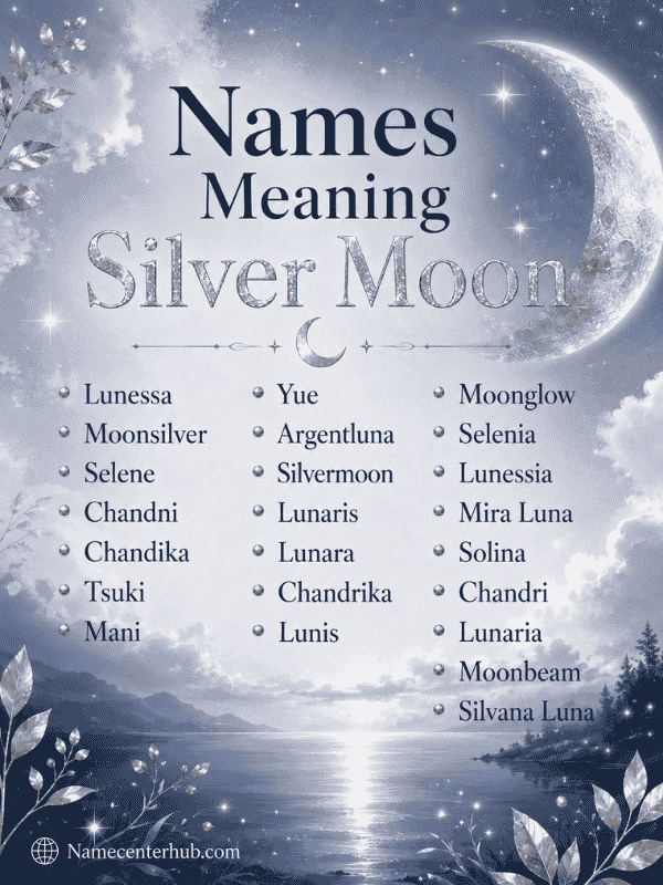 Names Meaning Silver Moon