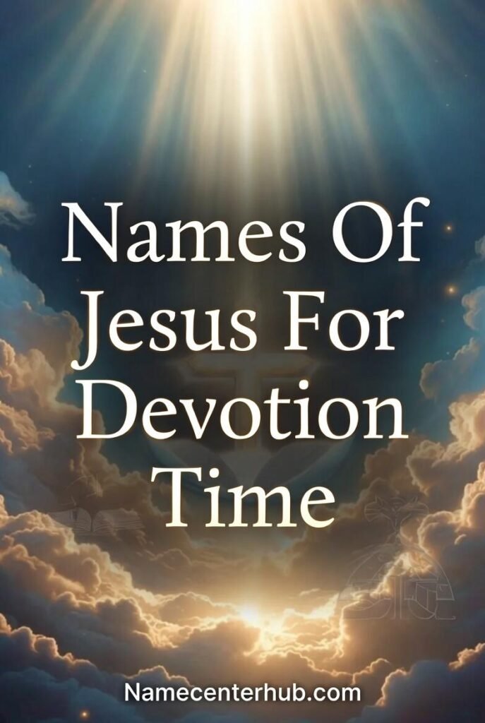 Names Of Jesus For Devotion Time