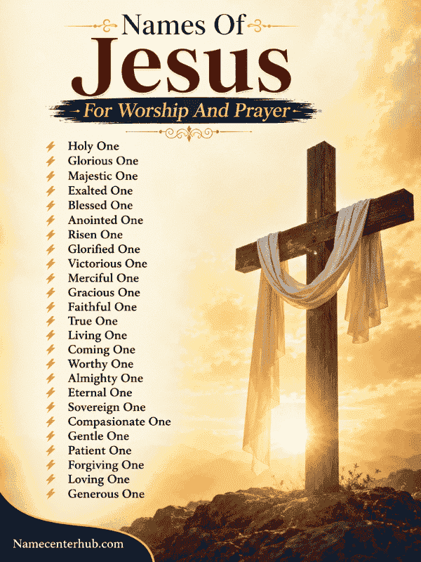 Names Of Jesus For Worship And Prayer