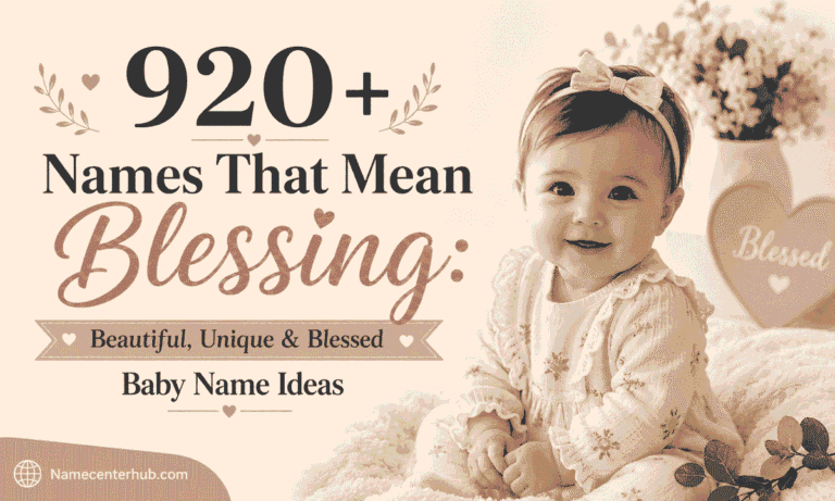 Names That Mean Blessing