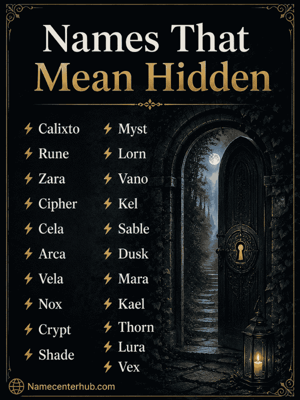 Names That Mean Hidden