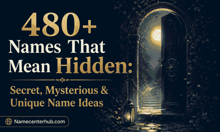 Names That Mean Hidden