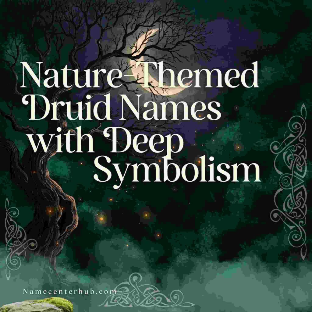 Nature-Themed Druid Names with Deep Symbolism