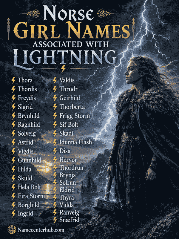 Norse Girl Names Associated With Lightning