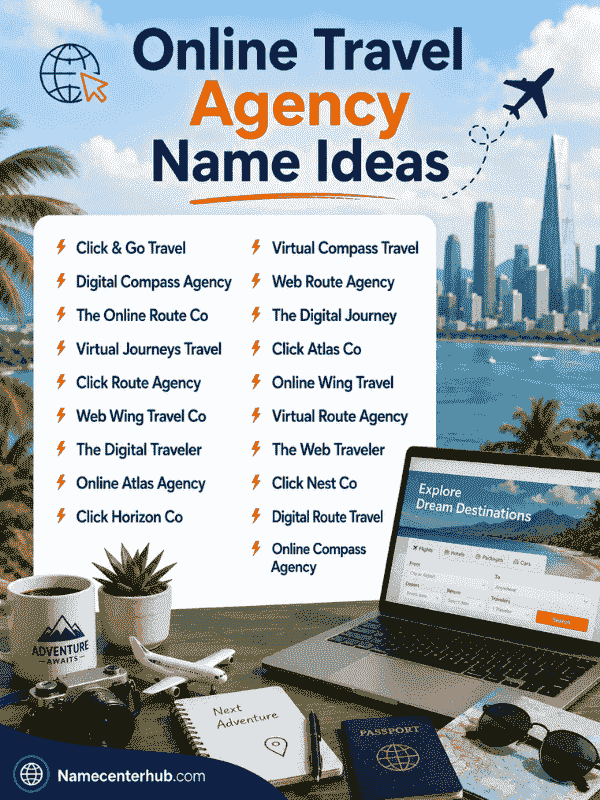 Online Travel Agency Name Ideas