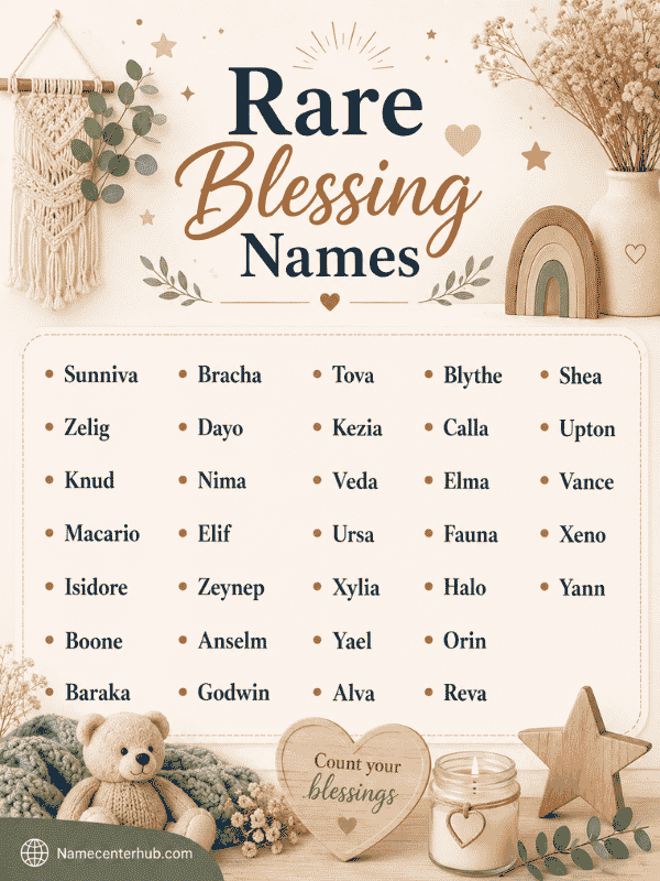 Rare Blessing Names