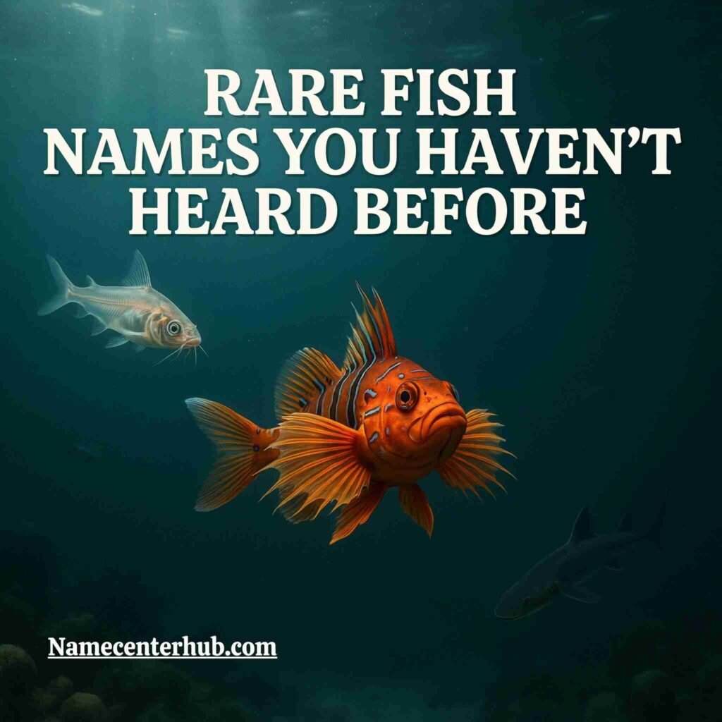 Rare Fish Names You Haven't Heard Before