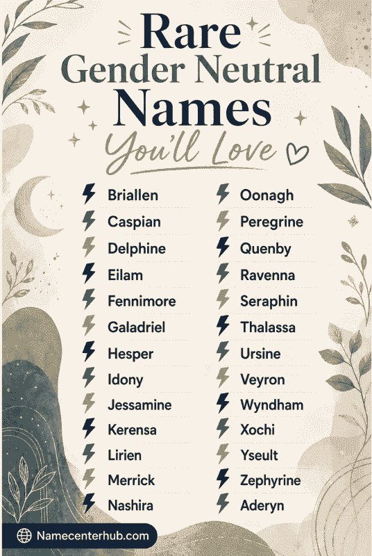 Rare Gender Neutral Names You'll Love