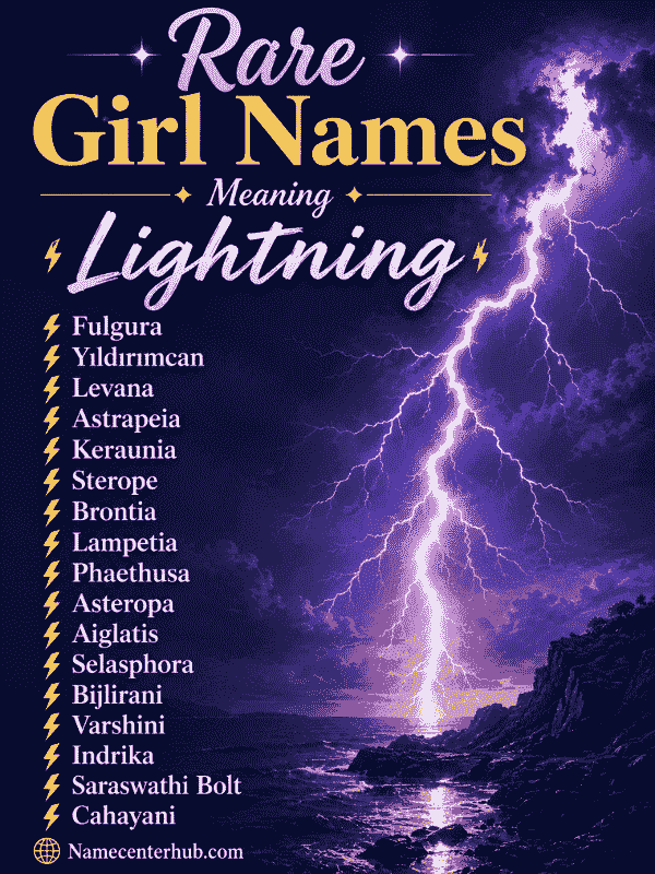 Rare Girl Names Meaning Lightning