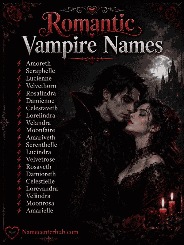 Romantic Vampire Names