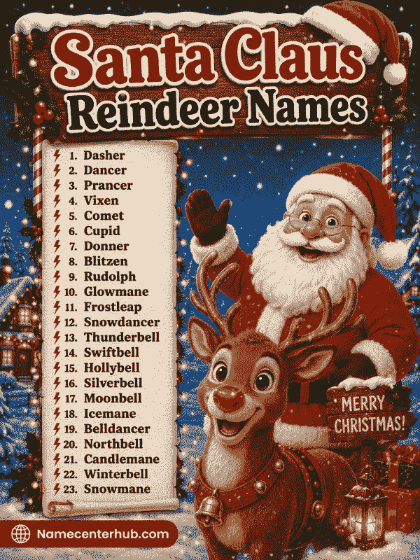 Santa Claus Reindeer Names