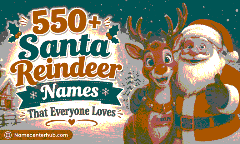 Santa Reindeer Names