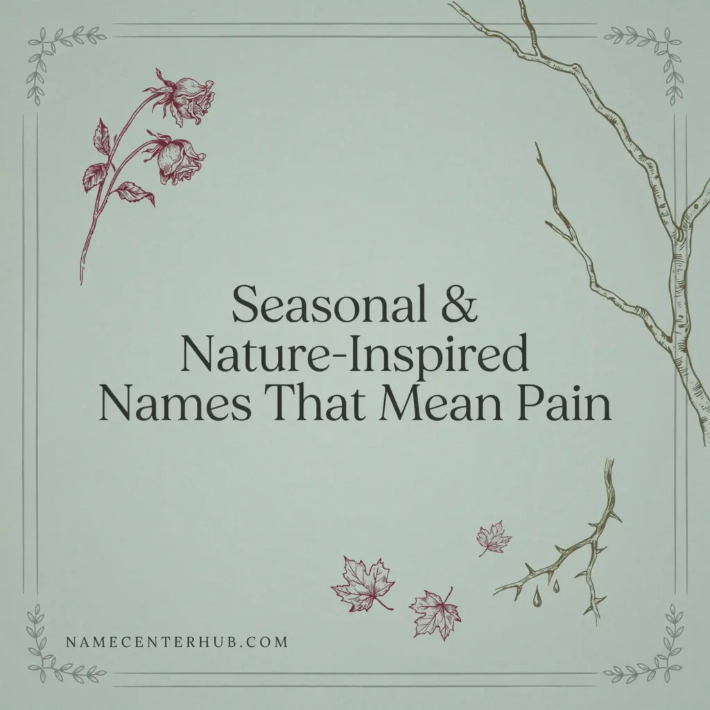 Seasonal & Nature-Inspired Names That Mean Pain