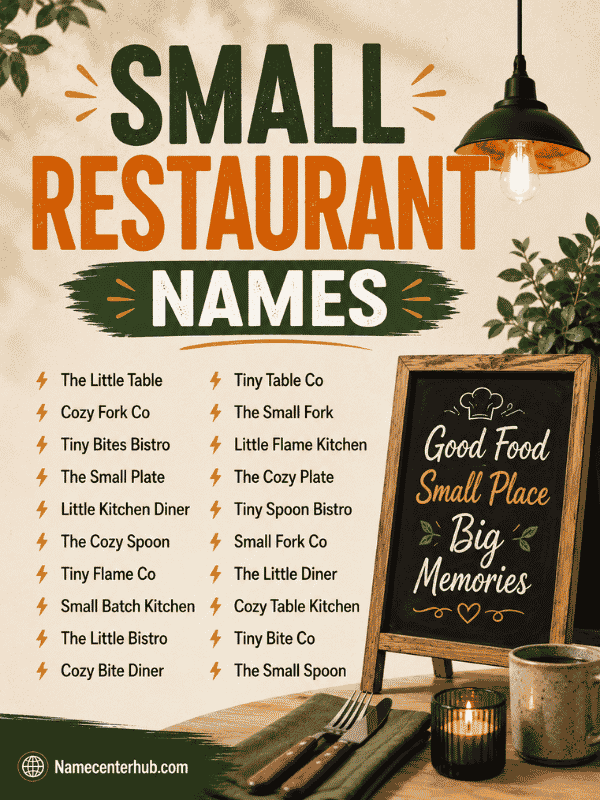 Small Restaurant Names
