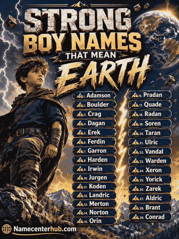 Strong Boy Names That Mean Earth