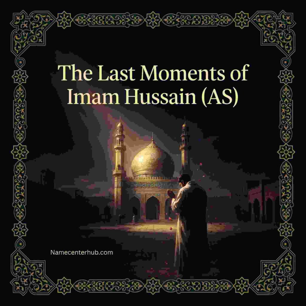 The Last Moments of Imam Hussain (AS)