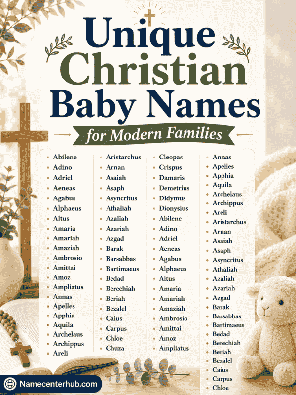 Unique Christian Baby Names for Modern Families