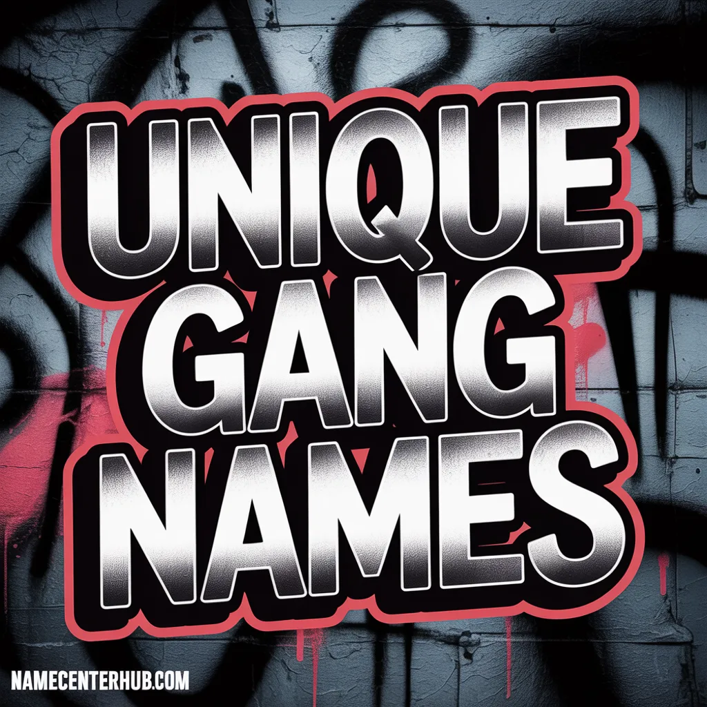Unique Gang Names