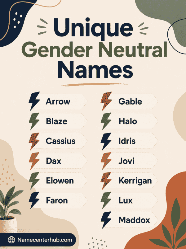 Unique Gender Neutral Names