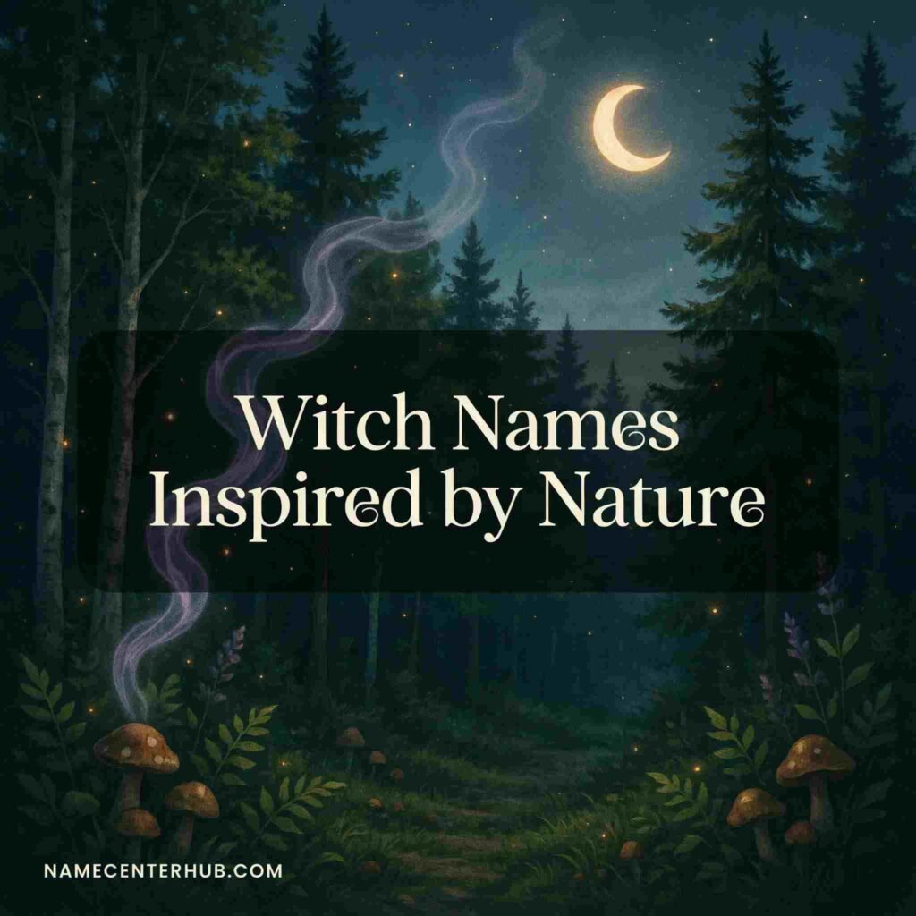 Witch Names Inspired by Nature