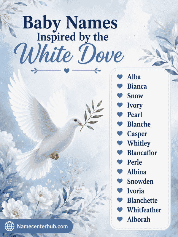 Baby Names Inspired by the White Dove