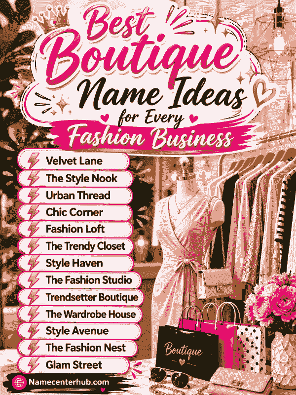 Best Boutique Name Ideas for Every Fashion Business